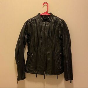 Harley-Davidson Black Leather Motorcycle Jacket -NEW